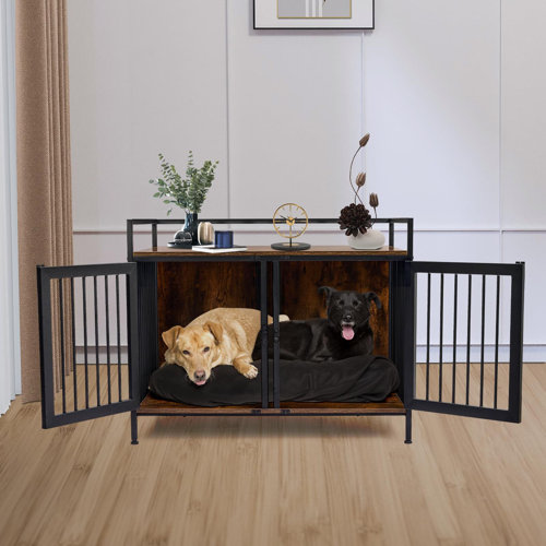 Tucker Murphy Pet™ Crate With Divider For 2 Small Dogs Wayfair